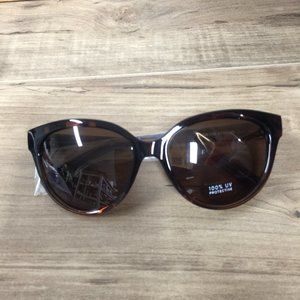 NWB Ann Taylor Tortoise Brown Cateye Sunglasses